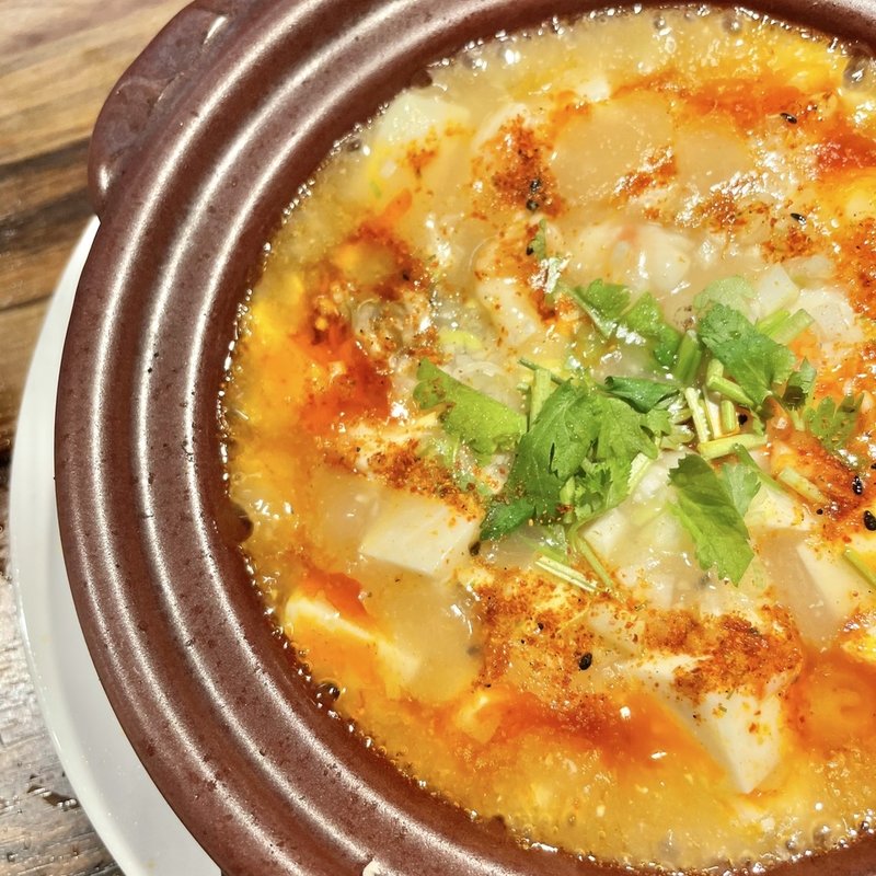 塩豆腐海鮮麻婆豆腐(龍徳翅)