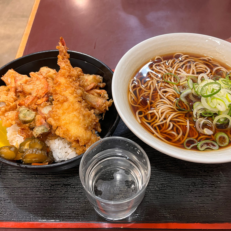 天丼セット(追分蕎麦 初台庵)
