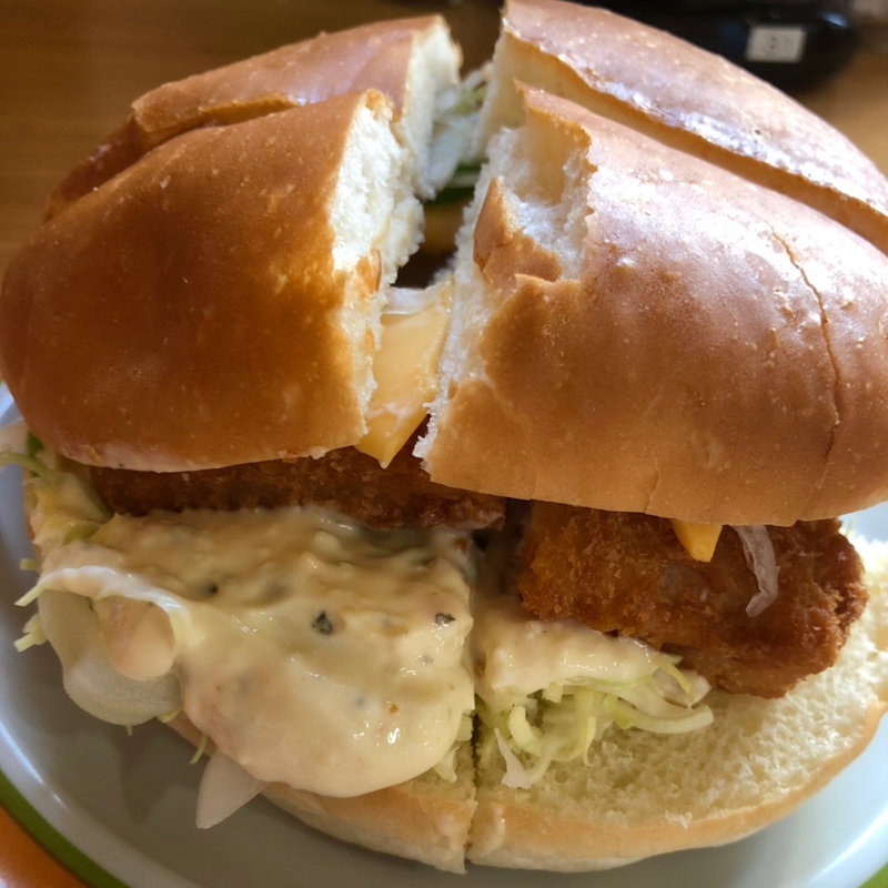 フィッシュフライバーガー(コメダ珈琲店 堺鳳店 )