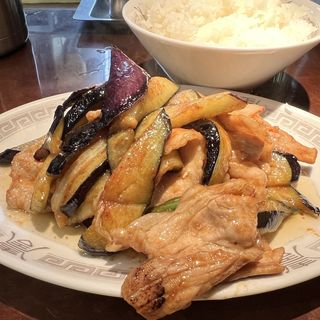 なす味噌炒め定食(銀座亭 )
