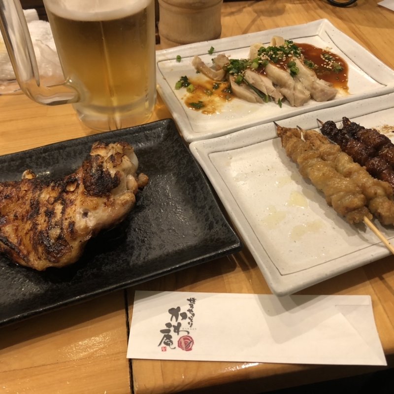 名物鶏皮(白、黒5本)(かわ庵 )