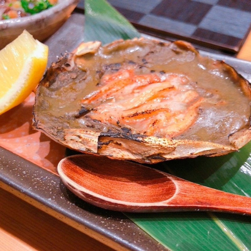 カニ味噌の甲羅焼き(博多漁家　磯貝 大阪梅田店 )