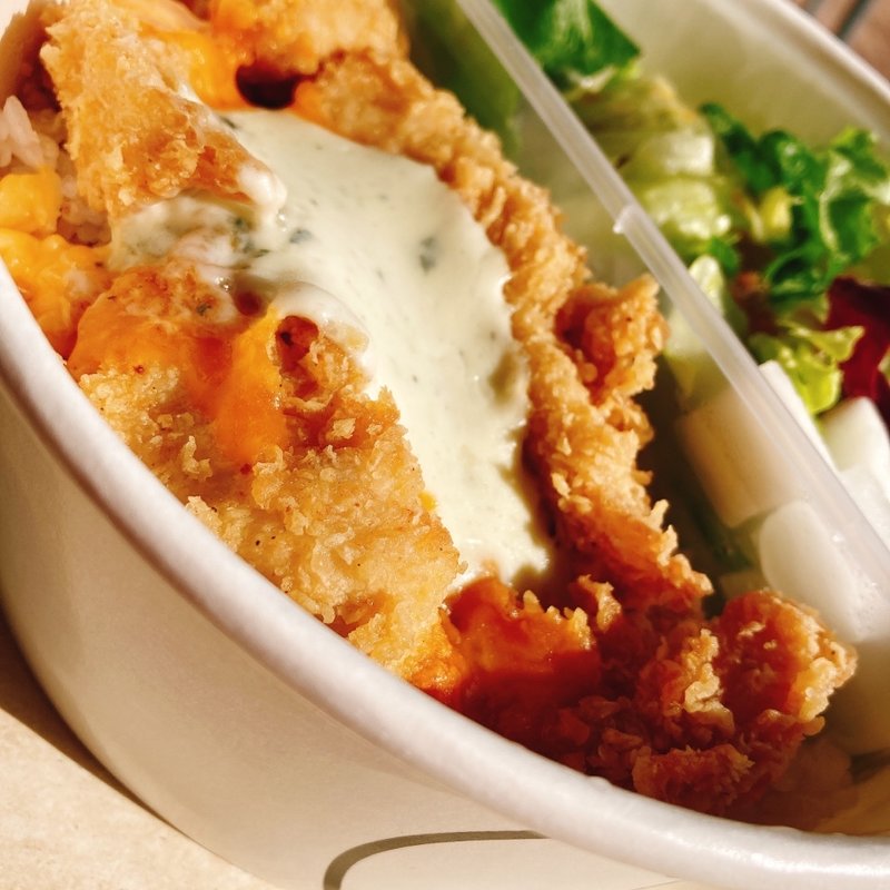 ダブルチーズチキンカレー(bb.qオリーブチキンカフェ イオンタウン茨木太田店)