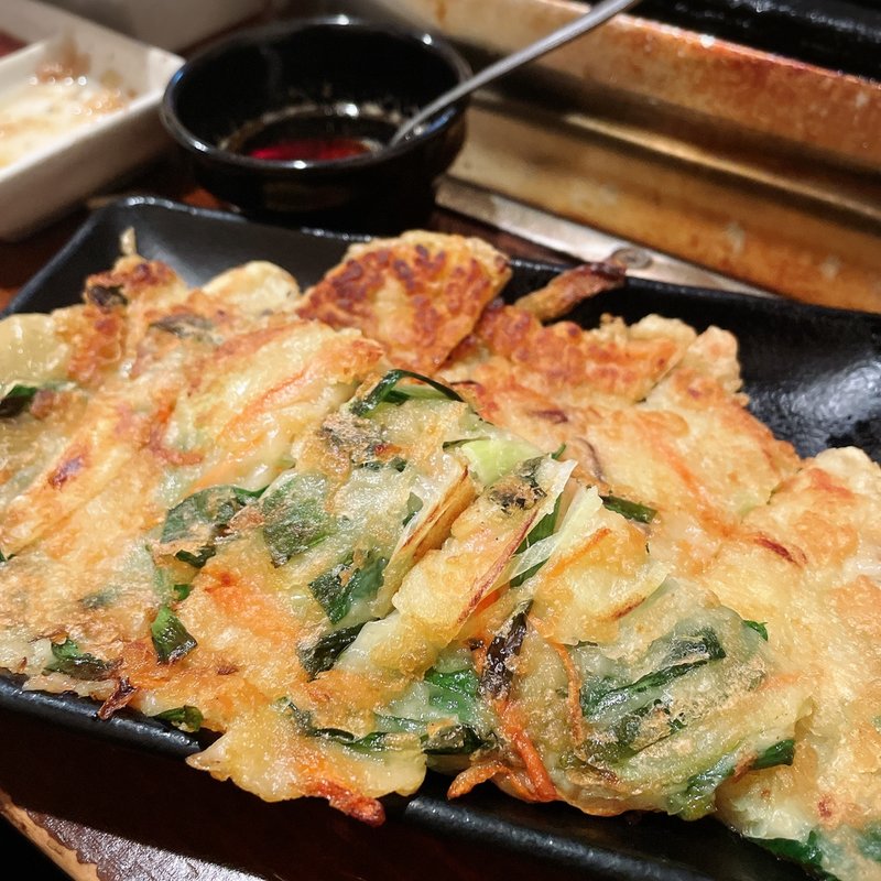 シーフードチヂミ(焼肉 Shin天楽)