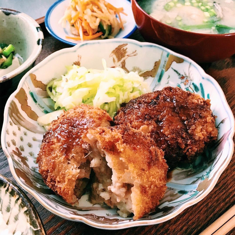和定食 牛すじコロッケ(リトルシェフ)
