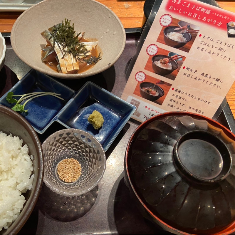 博多ごまさば御前(博多もつ鍋やまや 丸の内店)