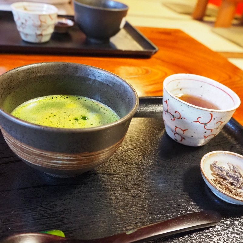 古桑庵風抹茶白玉ぜんざい(古桑庵)