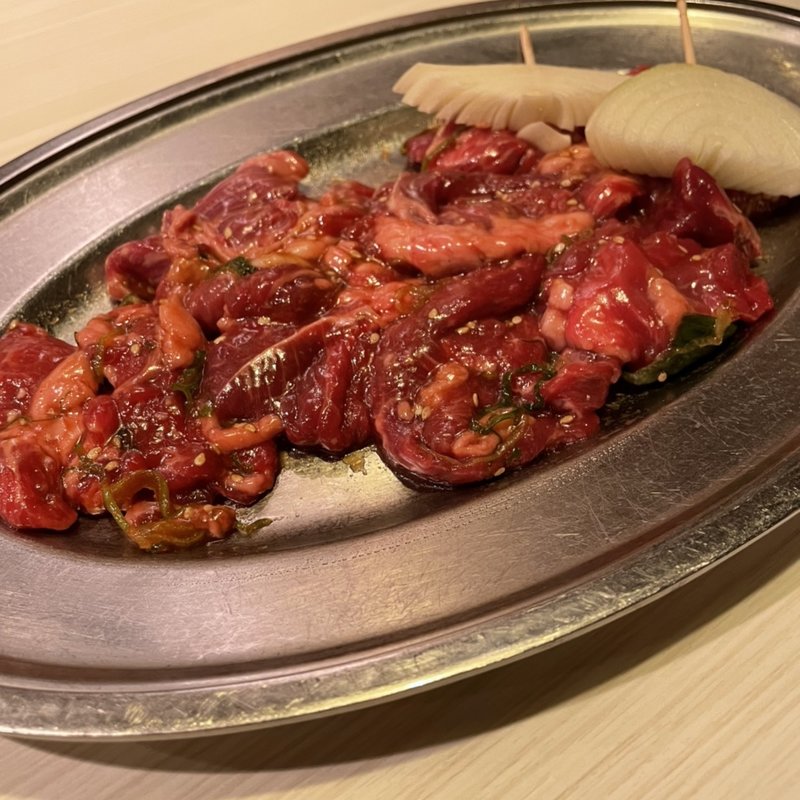 ジンギスカン定食(焼肉 平和園 緑ヶ丘店)