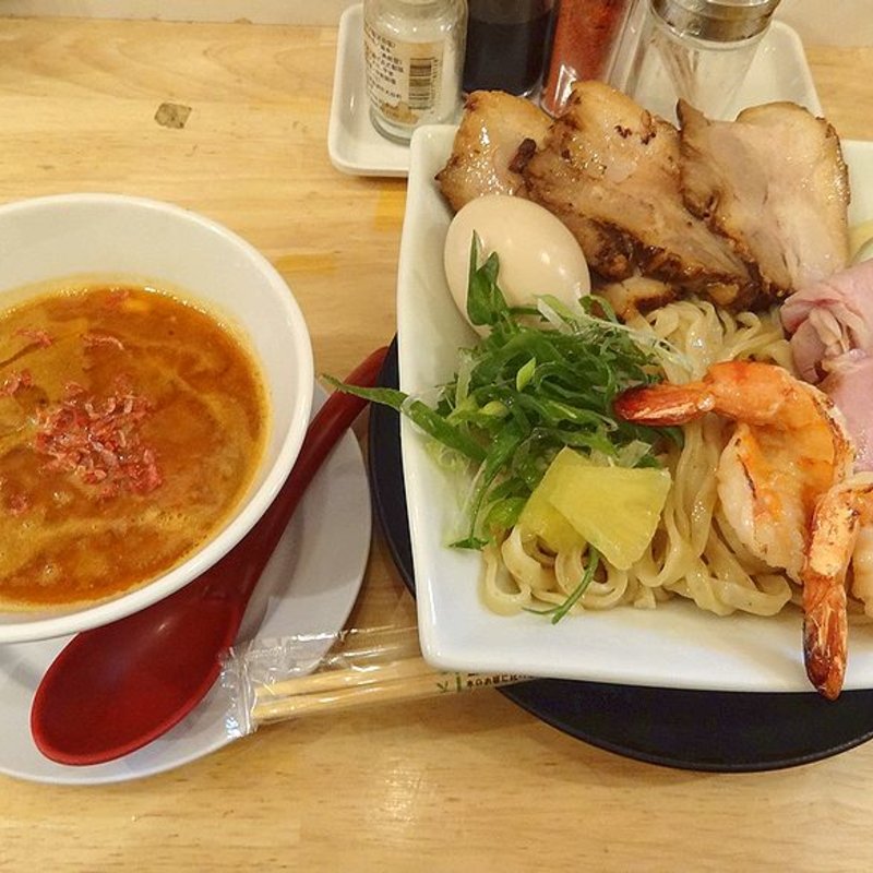 海老つけ麺 デラックス(麺匠 輪)