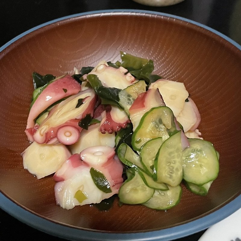 たこの酢の物(自宅)