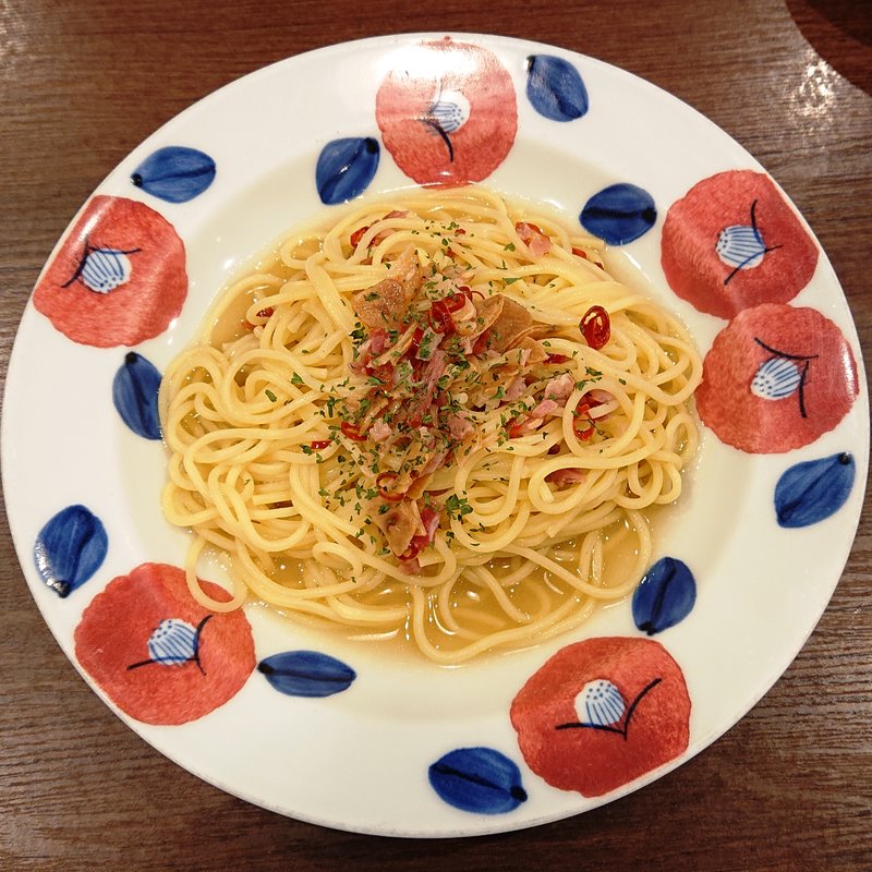 ローストしたベーコンのペペロンチーノ(鎌倉パスタ グランデュオ蒲田店)