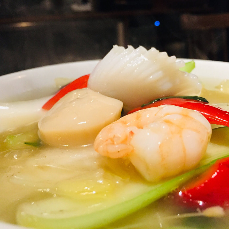 海鮮三種の塩湯麺(凛丹 一壺坊)