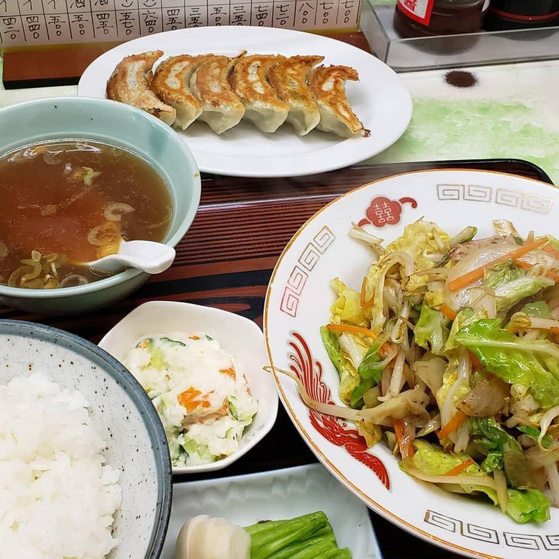 野菜炒めとライス(中華そば 大宣 （ちゅうかそば だいせん）)