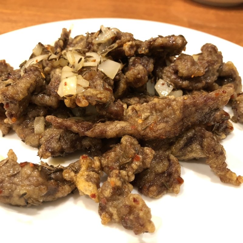 牛肉のクミン炒め(廣聚隆)