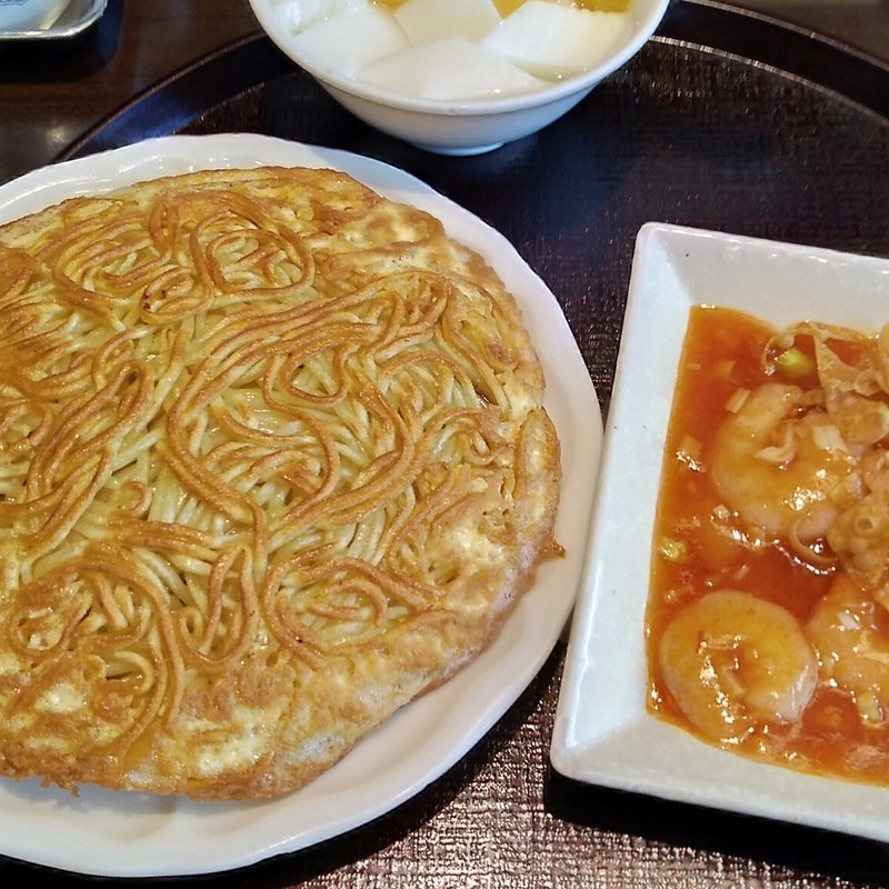 梅蘭の焼きそばのランチセット(梅蘭 御茶ノ水ワテラス店)