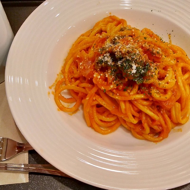 王道ナポリタン(カフェ・ベローチェ 淡路町駅前店)
