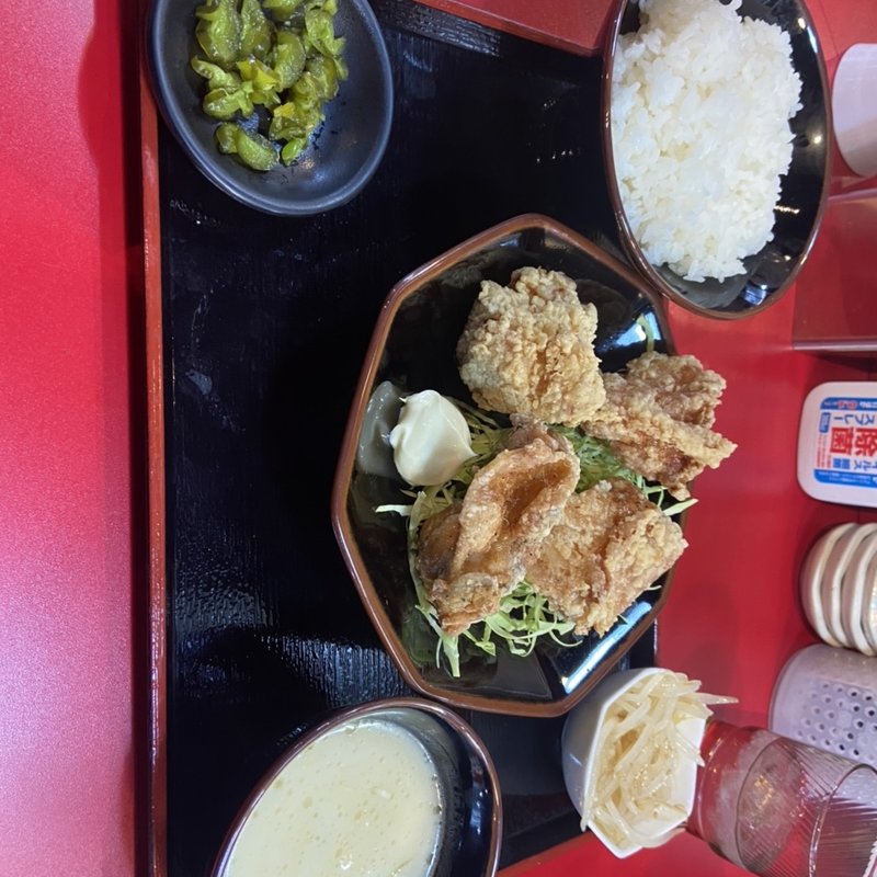 唐揚げ定食(横浜家系ラーメン大和家　片倉)