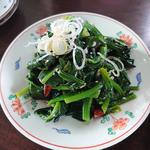 ほうれん草のコショウ味サラダ(中国家庭料理 香福園)