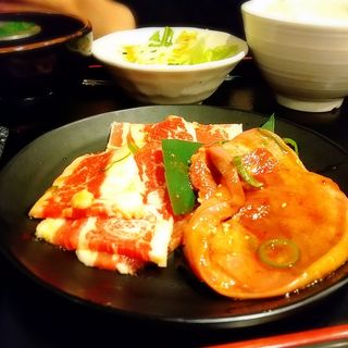 焼肉ランチセット カルビとタン(安楽亭 足立入谷店)