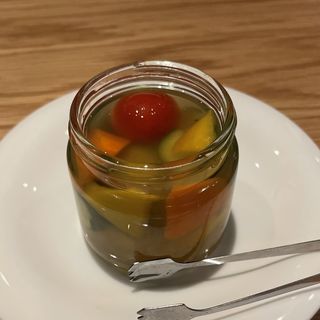 野菜のピクルス(串カツ研究所さくさく亭 福島店)