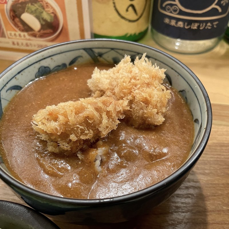 サービスセットC 花巻蕎麦 + かつカレー丼(手打蕎麦割烹 山せみ)