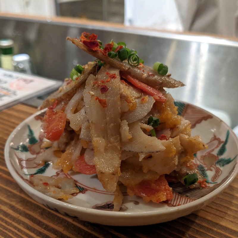 れんこんの塩きんぴら(スタンドにしき)