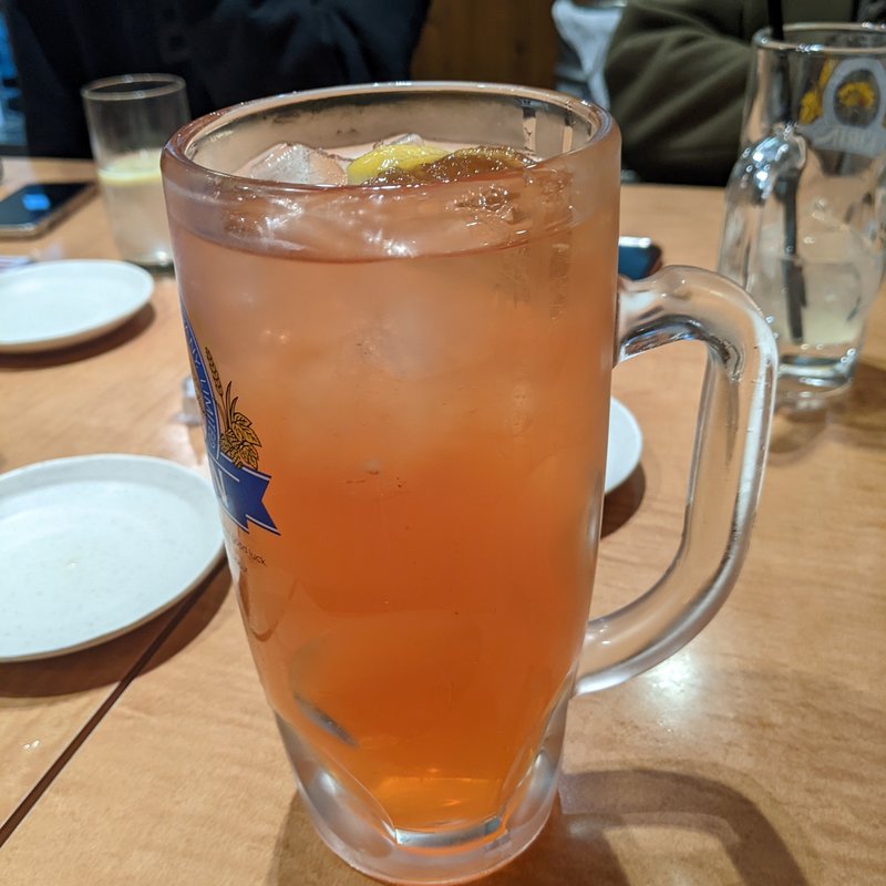 赤い！赤垣屋レモンハイ(赤垣屋 本店 （あかがきや）)