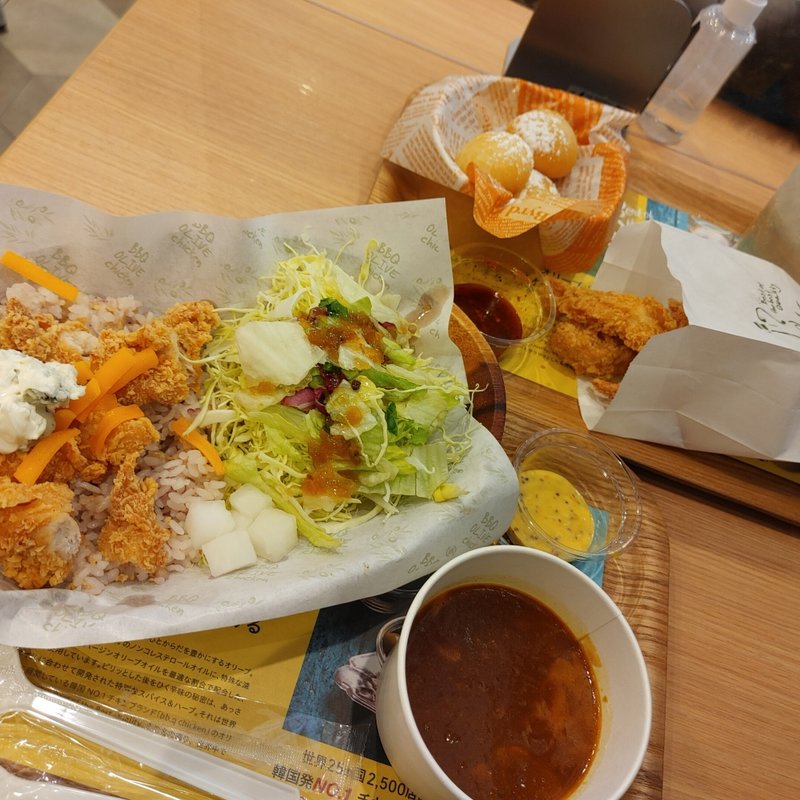 ダブルチーズチキンカレー(bb-q オリーブチキンカフェ　二子玉川店)