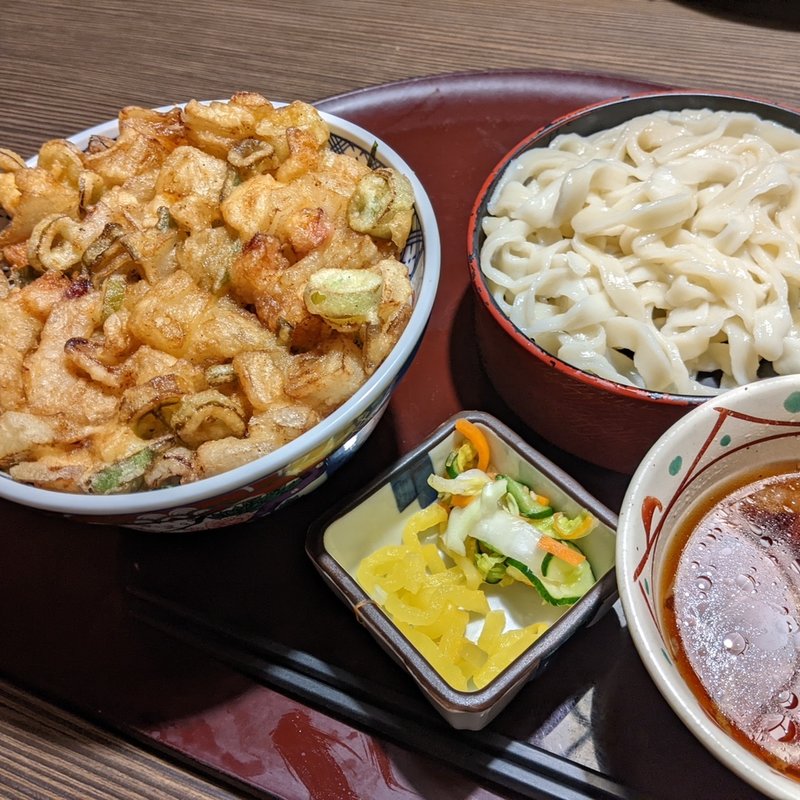 海鮮かき揚げ丼小うどんセット(海山亭いっちょう 北本店 )