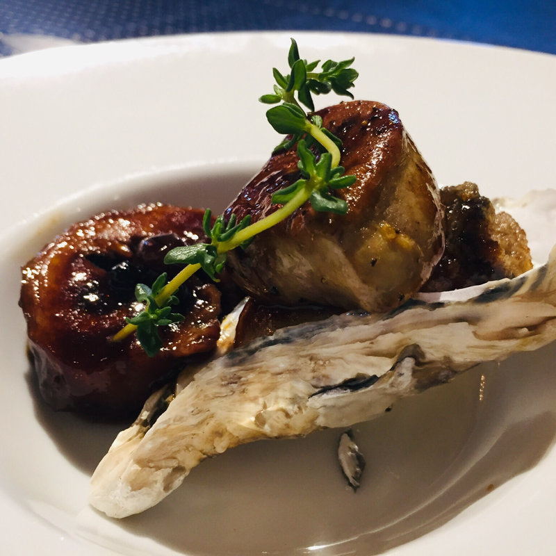 岩牡蠣とフォアグラのソテー(フランス厨房 旬彩 中央駅店 )
