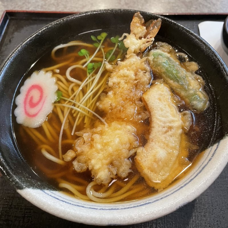 天ぷらそば(めん秀 長盛庵)