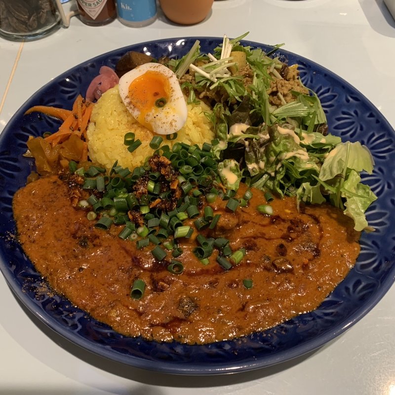 花椒カレー/日替り(文旦キーマとチキンあいがけ)(BLUEMOON大宮)