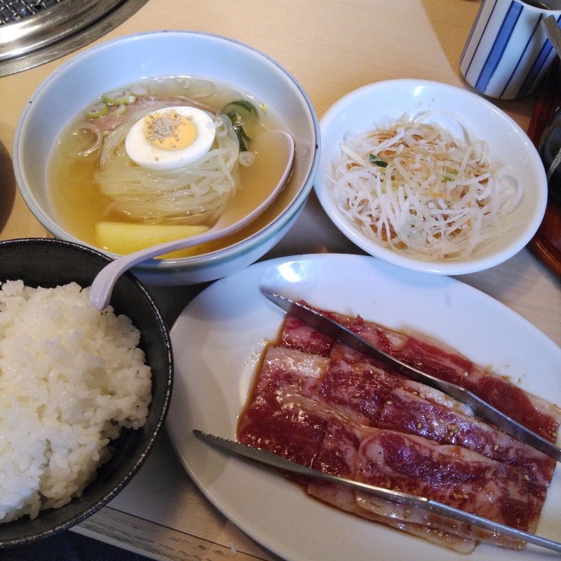 1.5バラカルビ&ハーフ冷麺ランチ　Aセット(彩月 )