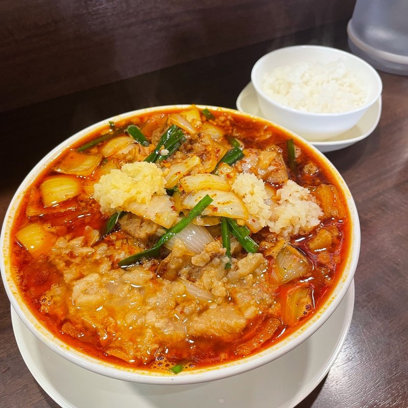 ウマ辛スタミナ濃厚中華そば＋小ライス(濃厚中華そばスタミナ軒)