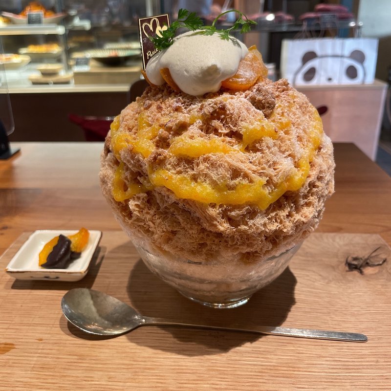 金柑とキャラメルのタルト(氷とお芋の専門店　らんらん)