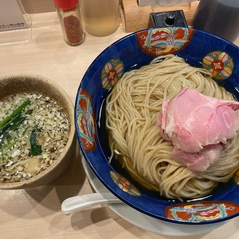 鰹昆布水つけワンタン(つけめん 金龍)