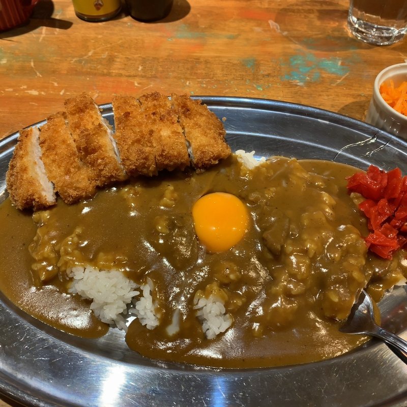 大阪までカレー(小)+カツ(大阪マドラスカレー22号店)