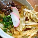 肉ごぼう天うどん