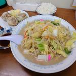 チャンポン定食(シュウマイ半ライス)
