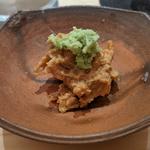 あん肝粕漬け、スイカ奈良漬け(鮨 和さび （わさび）)