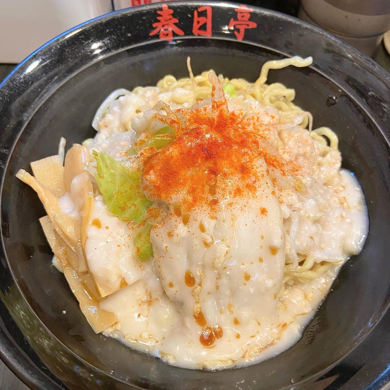 鳥豚油そば（中盛）(油そば専門店 春日亭 明大前店 )