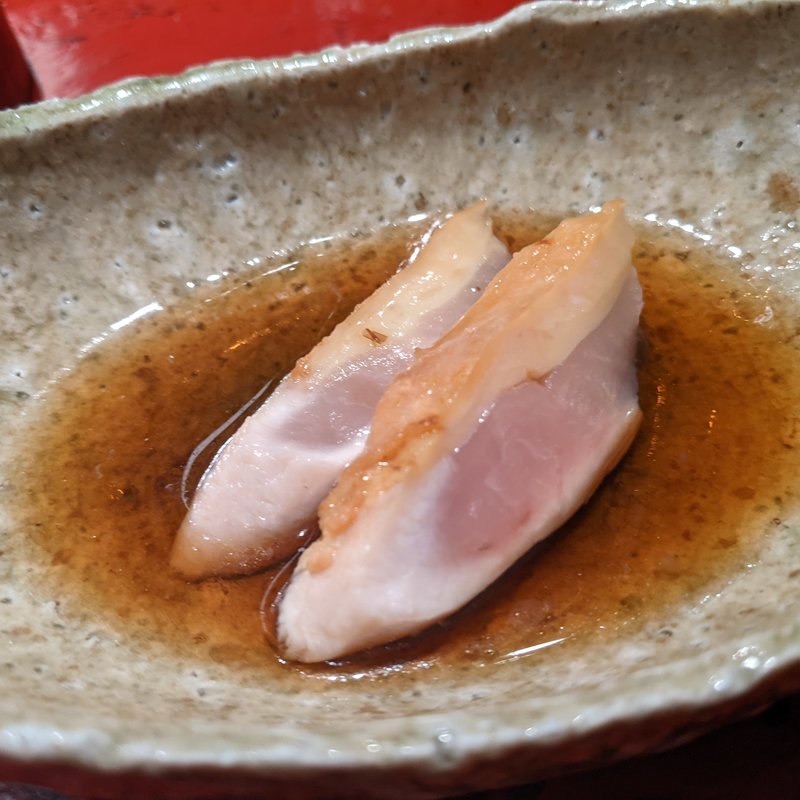 ムネ肉の酢の物(炭火焼処 ひらこ)