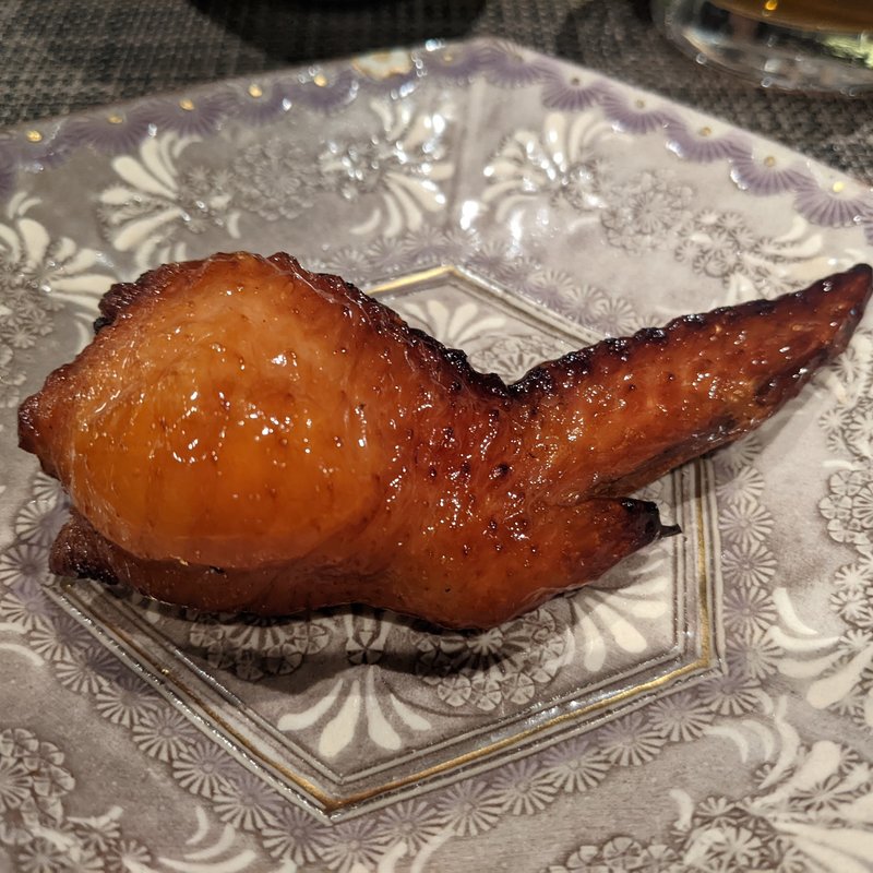 山梨県産信玄鶏手羽先フォアグラ包み焼き(series)