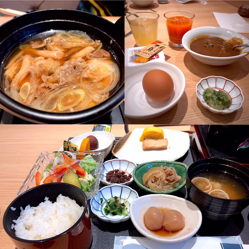 朝食(米沢牛 登起波 山形店)