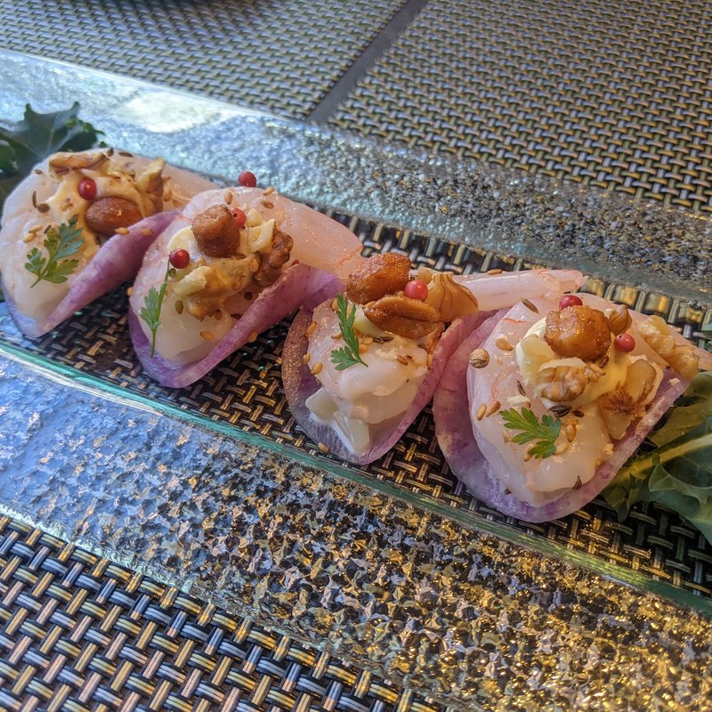 一口のシュリンプサラダ(THE LIVING)