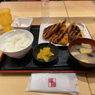 アジフライ定食(串鳥 札幌駅北口店)