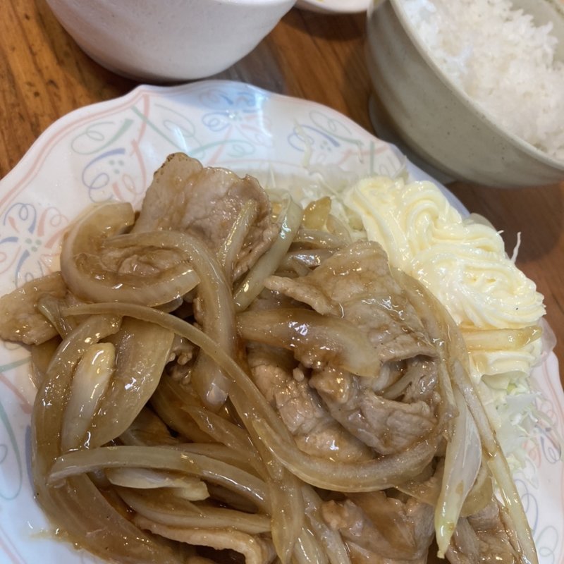 肉のしょうが焼き定食(味仙館)