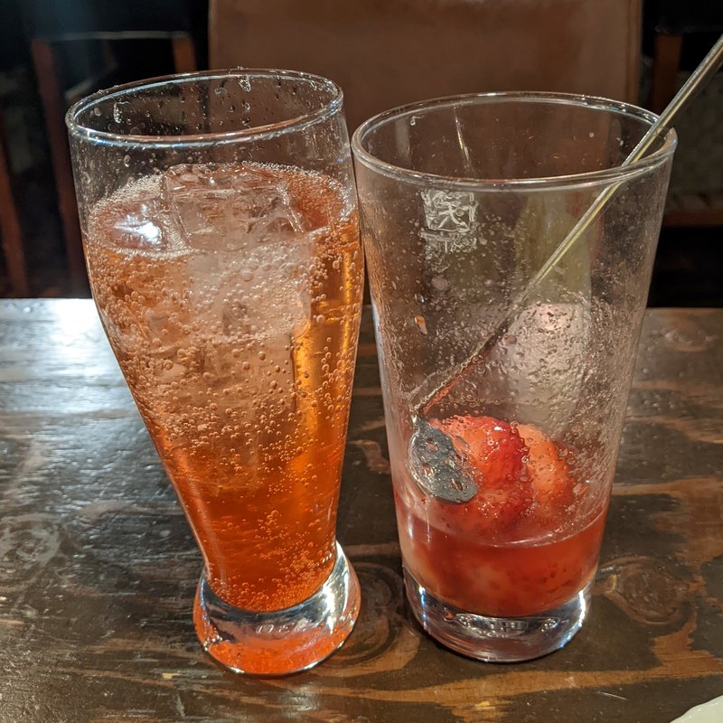 追加ナカいちごサワー(やきとり家 すみれ 学芸大学店 )