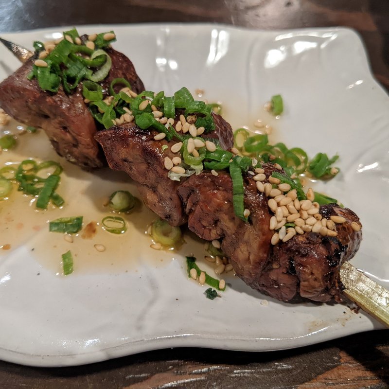 ■【すみれの看板メニュー】極鮮！名物 王様レバー[たれごま油塩にんにく味噌](やきとり家 すみれ 学芸大学店 )