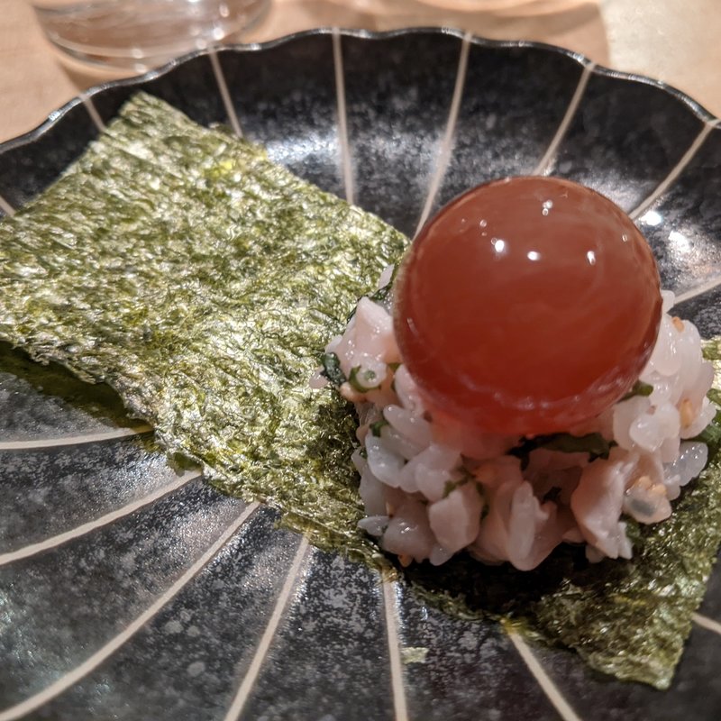 キンカン海苔巻き(焼鳥山もと 阿佐ヶ谷cellar)